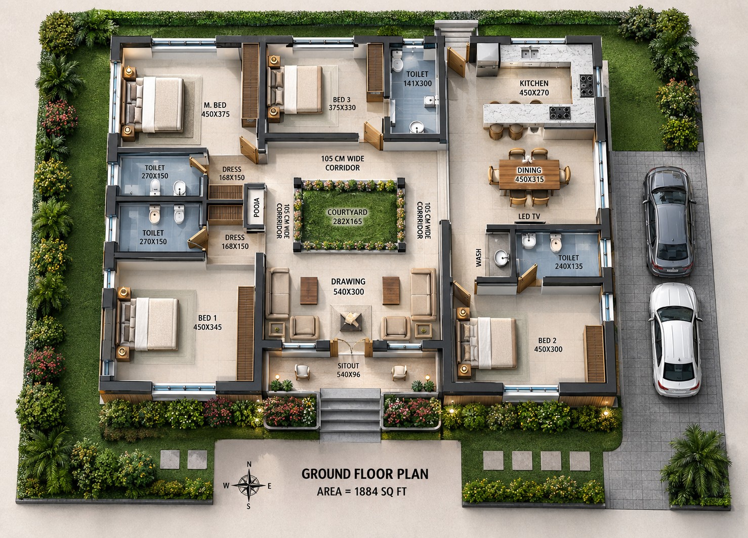 Residential ground floor plan